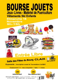 Bourse aux jouets jeux livres...