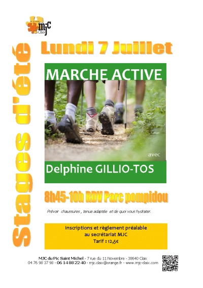 Stage avec Delphine Gillio-Tos  lundi 7 juillet