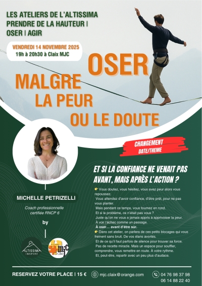 Atelier Altissima 14 novembre