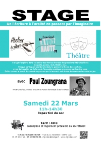 Stage samedi 22 mars