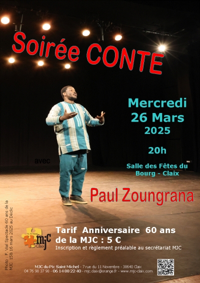Soirée CONTE merc. 26 mars