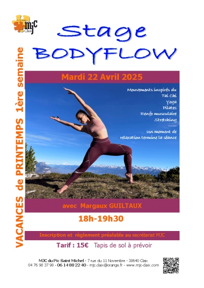 Stage Bodyflow 22 avril