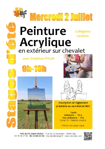 Stage avec Delphine Polin 2 juillet