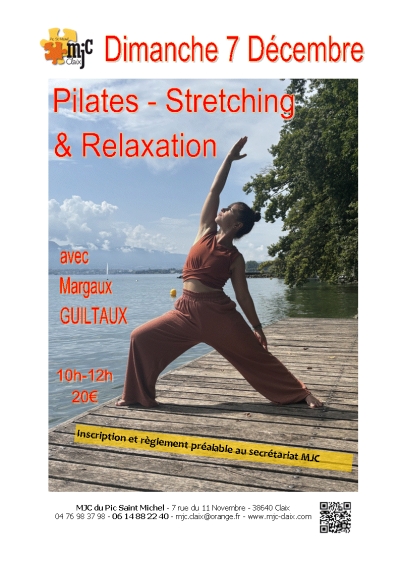 Stage Pilates- Stretching &amp; Relaxation Dim. 7 décembre