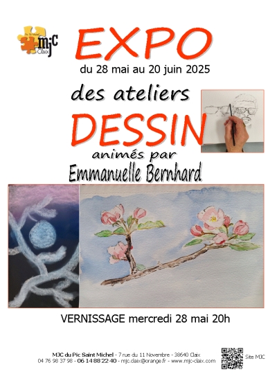 EXPO des Ateliers Dessin d&#039;Emmanuelle Bernhard