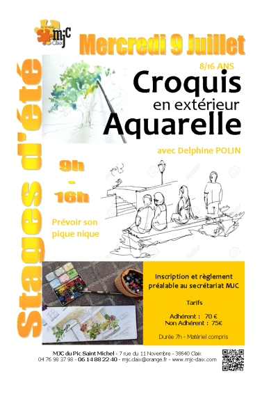 Stage avec Delphine Polin 9 juillet