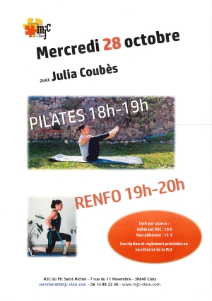 28 octobre PILATES / RENFO