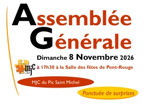 Assemblée Générale 8 novembre 2026