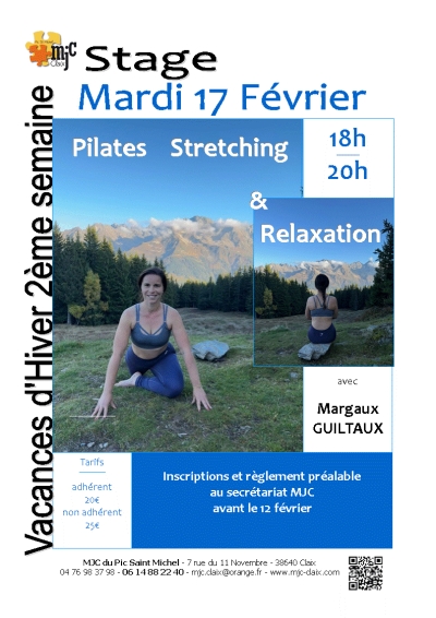 Stage Pilates Stretching &amp; Relaxation 17 février