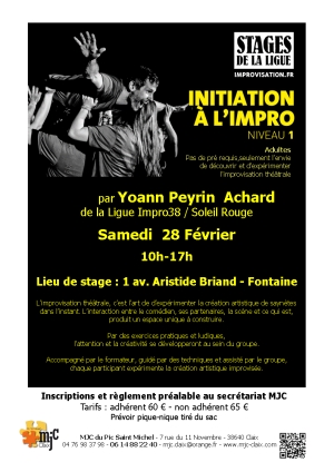 Stage Initiation à l'Impro 28 février