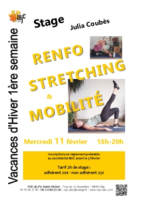 St. Renfo Stretchning &amp; Mobilité mercredi 11 février