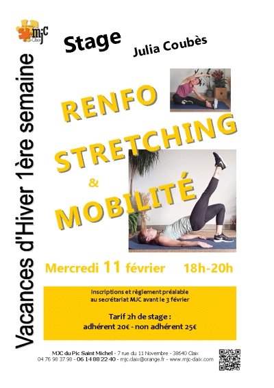 St. Renfo Stretchning &amp; Mobilité mercredi 11 février