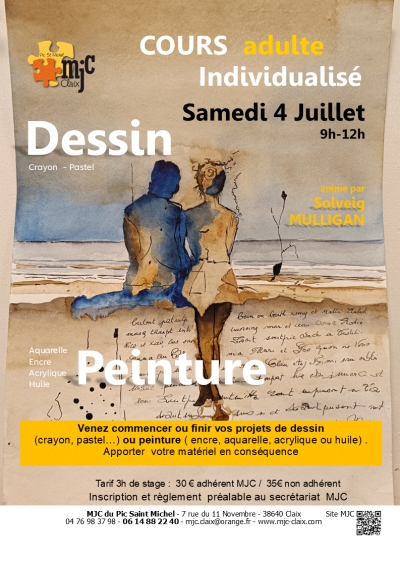 cours dessin peinture Solveig Mulligan  4 juillet