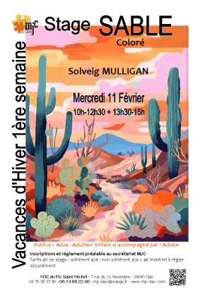 Stage Sable Coloré 11 février