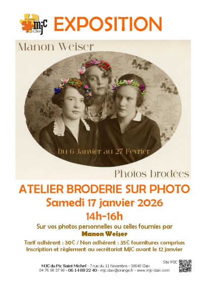 Expo &amp; Stage " Cartes Postales Anciennes Brodées"