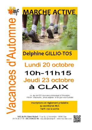 Marche Active 20 &amp; 23 octobre