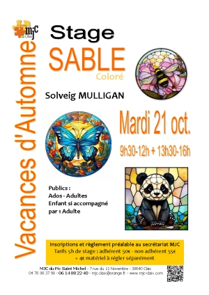 Stage Stable Coloré 21 octobre