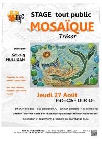 Stage  Mosaïque jeudi 27 août